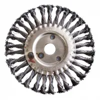 Щетка для УШМ 180 мм, плоская, посадка 22,2 мм