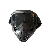 Маска-очки защитная, трансформер, черная-1